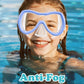 Aegend Kids Swim Mask Goggles, Tempered Glass 180° HD Wide View with Nose Cover