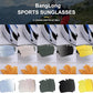BangLong Polarized Sports Sunglasses Cycling Sun Glasses for Men Women with 5 Interchangeable Lenes for Running Baseball Golf