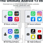 144GB MP3 Player with Bluetooth and WiFi, Android 13 OS MP3 & MP4 Players with 4" Touchscreen and Speaker, Spotify Music Players with Pandora, Audible, Amazon Music, Play Store