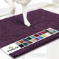 Muddy Mat® Original Dog Door Mat for Muddy Paws, Super Absorbent Microfiber, Non-Slip Washable Pet Rug, Quick Dry Chenille Entryway Carpet, Machine Washable Indoor Outdoor mat, Dark Purple 19"x30"