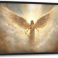 Large Angel Wall Art for Living Room, Framed Oversized Angel Wing Wall Decor Fantasy Sky Clouds Canvas Painting Modern Artwork for Living Room Bathroom Bedroom Office Dining Room 36"x24"