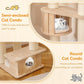 Tangkula 69” Tall Cat Tree, Multi-Layer Wood Cat Tower with Scratching Posts, Perch, Condo, Space Capsule, Hammock, Washable Cushions, Modern Cat Tree Tower for Indoor Cats Large Adult