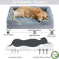 WNPETHOME Dog Beds for Large Sized Dogs, Washable Orthopedic Dog Couch Sofa Bed with Waterproof Lining & Non-Skid Bottom for Pet Sleeping