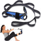 Foot and Calf Stretcher for Plantar Fasciitis, Achilles Tendonitis, Heel Spurs, Drop Foot. Yoga Stretching Strap for Leg, Thigh and Hamstring (Blue)