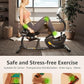 JEEKEE Recumbent Exercise Bike for Seniors,Stationary Bikes for Home, 300LB Capacity & 16 Levels Magnetic Resistance, Heart Rate Handle