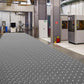 5Ft x 12Ft Rubber Flooring Mats 1.6mm Diamond Plate Flooring Roll 60sqft Rubber Trailer Garage Floor Mats Non-Slip Floor Protector Mat for Garage Warehouse Gym Basement-Gray