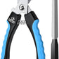 VIWIK Dog Nail Trimmers for Large Medium Dogs, Cats, Professional Dog Nail Clippers with File Quick Sensor & Safety Guard to Avoid Overcutting, Pet Claw Paw Clipper for Grooming with Toenail File Blue