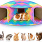 Unicorn Catcher Guinea Pig Hideout - Large Cozy Bed, Warm House, Washable Tunnel Accessories for Small Pets: Hamster, Chinchilla, Bunny