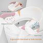 JASSONE® Potty Training Seat, Toddler Step Stool, 2 in 1 Potty Training Toilet for Kids, Baby Seat with Splash Guard and Anti-Slip Pad for Boys Girls Potty Training, BabyPink