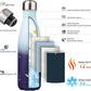 Insulated Water Bottles,17 oz Double Wall Stainless Steel Vacumm Metal Flask for Sports Travel,Ocean Dream