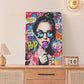 Fashion Women Wall Art Glam Modern Artwork for Girls Banksy Street Graffiti Pop Art Canvas Pictures Painting Print Framed Decorations Gifts for Bedroom Living Room Office 16"x24"