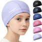COOLMATE Fabric Swim Cap for Adult Women Men Kid 3 4 6 8 14 16, Silicone Water Resistant Layer, Cloth Swim Cap Gifts for Swimmers, Lightweight for Pool, Lap Swimming (1 pc)