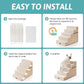 Dog Stairs for Small Dogs, 5 Tier Removable Wider Pet Stairs for Couch and Bed, 23.6" H Non-Slip Dog Steps for Puppies and Old Cats with Support Board, 29.5x19.7x23.6 inch, Beige
