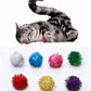 ISMARTEN 45-Piece Cat Toy Set - Springs, Balls, Tube, Pom Poms for Kittens to Swat, Bite, Hunt (Random Color)
