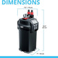 Fluval 207 Perfomance Canister Filter - for Aquariums Up to 45 Gallons - Aquarium Canister Filter