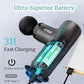Mini Massage Gun, Percussion Muscle Massager with 4 Attachments, Portable Hand Held Massager Gun for Back, Body Sore Muscles, Pain Relief, Rechargeable Small Massage Gun for Office, Home, Athletes
