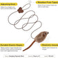 Potaroma Hanging Cat Mice Toys 3 Pcs with Squeaky Sound, Interactive Cat Teaser Retractable, Cat Toys Indoor Kitten Play Chase Exercise, Mental Physical Stimulation