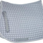 HORZE Adepto Padded All Purpose Quilted Equestrian Saddle Pad for Horses with Two-Tone Trim