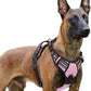 rabbitgoo Dog Harness for Large, No Pull Pet Harness with 3 Buckles, Adjustable Soft Padded Vest with Control Handle, Walking Reflective Pet Vest for Extra Large Dogs, Pink, XL