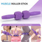 5 in 1 Foam Roller Set, High Density Fitness Exercise Foam Roller for Deep Tissue Muscle Massage, Massage Roller, Massage Ball, Resistance Band, for Whole Body(Purple)