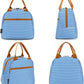 FlowFly Insulated Lunch Cooler Bag - Tote Bag Organizer for Women/Men, Royal