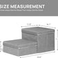 Foldable Dog Stairs/Steps 2-Tier Pet Steps Storage and Adjustable Steps for Small Medium Dogs Pet Steps Storage Stepper for High Beds Sofa Pet Dog Cat (2 Step-Light Grey)