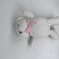 100% Organic Cotton Baby Stuffed Animals White Teddy Bear for Newborn 6.5"
