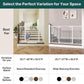 Cumbor 29.7-46" Baby Gate for Stairs, Toddler Safety Essentials for The House, Auto Close Dog Gate for Doorways, Mom's Choice Awards Winner-Easy Install Pressure Mounted Pet Gates for Dogs, White