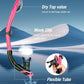 Aegend Dry Snorkel, Dive Mask Easy-Breath Free Diving Snorkel for Snorkeling Scuba Diving Freediving Swimming, with Top Dry Valve and Food-Grade Silicone Mouthpiece