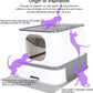 RIZZARI Cat Litter Box Stainless Steel Top-Entry : Leak-Proof Enclosed Design Reduces Odor, for Indoor Cats & Owners (Dark Gray)