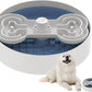 Slow Feeder Dog Bowl with Lick Mat and Puzzle Inserts - Non-Slip Base, Adjustable Speed Design, Dishwasher Safe for Large Dogs,Blue