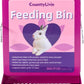 Metal Small Animal Feeder with Lid, Heavy Duty Feeder, Large Capacity Food Dispenser, Great for Rabbits, Guinea Pigs, Chinchillas and Other Small Animals. (4.6 inch, Purple)