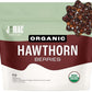 J Mac Botanicals, Organic Dried Hawthorn Berries Whole (4 oz) Hawthorn berry from Eastern Europe, certified Organic hawthorn berry tea, Hawthorne berries bulk resealable bag, Dried Hawthorn berries