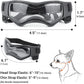Dog Goggles Dog Sunglasses for Small Breed UV Protection Windproof with Adjustable Head Straps Chin Straps for Ride Car/Hiking Travel/On Beach-Black