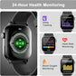 Smart Watches for Men Women, 1.85'' AMOLED HD Fitness Tracker with 100+ Sports Modes, Smartwatches with Bluetooth Call/Heart Rate/Sleep Monitor/Pedometer, IP68 Waterproof Watch for Swimming, Black