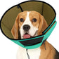 Dog Recovery Collar Cone for Medium Dogs, Adjustable Dog Cone Alternative After Surgery for Dogs to Stop Licking, Breathable Soft Cone for Medium Large Dogs, Green M