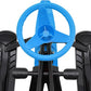 Snow Racer Sled for Kids, Dual Brakes Snowmobile Sled Ski with Steering Wheel, Snow Sledge for Skiing, Ice Skating, Sand Skating, Single Rider 45 x 20 x 15 inches