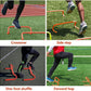 Speed & Agility Ladder Training Equipment Set, Includes 12 Rung 20ft Agility Ladder, 4 Agility Hurdles,12 Disc Cones, 1 Resistance Parachute for Training Football Soccer Basketball Athletes