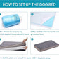 Orthopedic Memory Foam Bed for Large Dogs, Waterproof Cooling Pet Mats for Crate with Removable Washable Cover,Ideal for Arthritic Dogs (Large plus-36"x 27" x 3", Rose Plush)