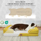 Comfort Expression Large Dog Beds Waterproof Orthopedic Foam Dog Sofa Beds Comfy Pet Bed with Washable Removable Cover & Non-Slip Bottom(Large,Spicy Mustard)