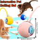 Cat Ball Toy,New Interactive Rolling Cats Dog Toy Balls 360° Smart Automatic Rolling Pet Ball, Fast Moving Toy for Dog,Interactive Toys for Cats (Pink)