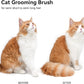 Aumuca Cat Brush for Shedding, Cat Brushes for Indoor Cats, Cat Brush for Long or Short Haired Cats, Cat Hair Brush Cat Grooming Deshedding Brush for Dog Kitten Horse Massage Removes Loose Fur, White