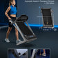 WELLFIT Auto Incline Folding Treadmill - 10% Incline Desk Walking Pad Treadmill with Handlebar, 400 lbs Heavy-Duty Capacity, Space-Saving Quiet Under-Desk Design for Home Office, Seniors & Fitness