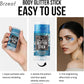 Brzeaf Waterproof Blue Glitter Stick,Festival Rave Accessories, Safe Ingredients & Long Lasting, Hair Eyeshadow Face Glitter Stick, Singer Concert Music Rave Festival, Glitter Makeup for Women