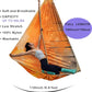 F.Life Aerial Yoga Hammock kit- Yoga Swing Multicolor 5 yards-Flying Yoga Include Daisy Chain,Carabiner and Pose Guide