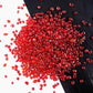 1 Lb (460 g) Red Sea Glass Stones Irregular Rainbow Glass Pebble Decorative Rock Quartz Tumbled Gemstone Chips for Aquarium Decoration/Vase Filler/Jewelry Making/Handwork Craft/Gems Display
