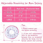 ANWA Adjustable Cat Cone Collar Soft, Cute Cat Donut Collar After Surgery, Kitten Recovery Cones to Stop Licking