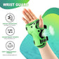 2PM SPORTS Knee Pads for Kids, Wrist Guards Knee and Elbow Pads Set with Drawstring Bag, Protective Gear Set for Girls Boys Roller Skating Cycling Skateboard - Green Medium