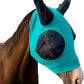 Horse Fly Mask - Durable Equine Fly Mask with Full Coverage for Eye & Ear - Stretchable, UV & Sun Protection Flymask for Horses, Ponies & Mini Horses - Horse Face Cover for Pasture & Trail - Teal