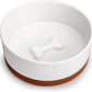 MALACASA Dog Bowls, Ceramic Dog Food and Water Bowls for Large Size Dogs, 6 Cups Capacity Pet Bowl for Large Dogs.1-Pack (L-6 Cups)